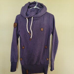 NAKETANO Women's Pullover HOODIE Purple Pre-Owned. Naketano Size XS